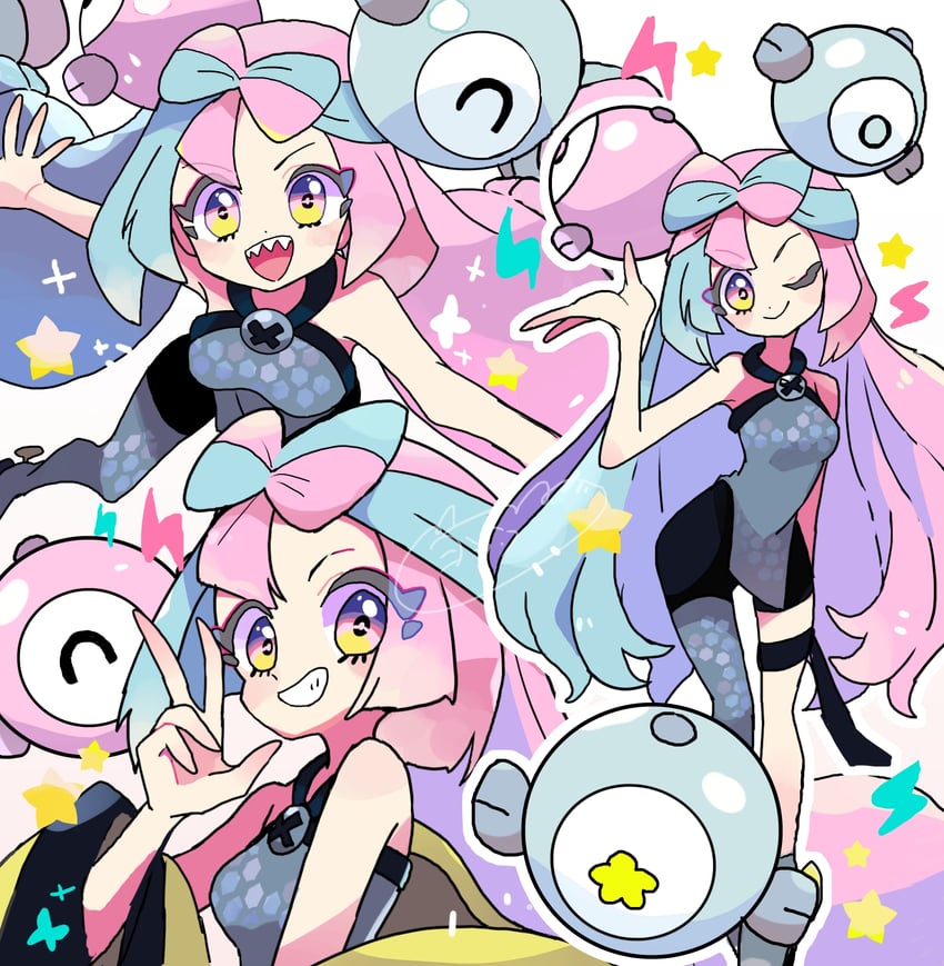 iono (pokemon and 1 more) drawn by yoshishi_(yosisitoho)