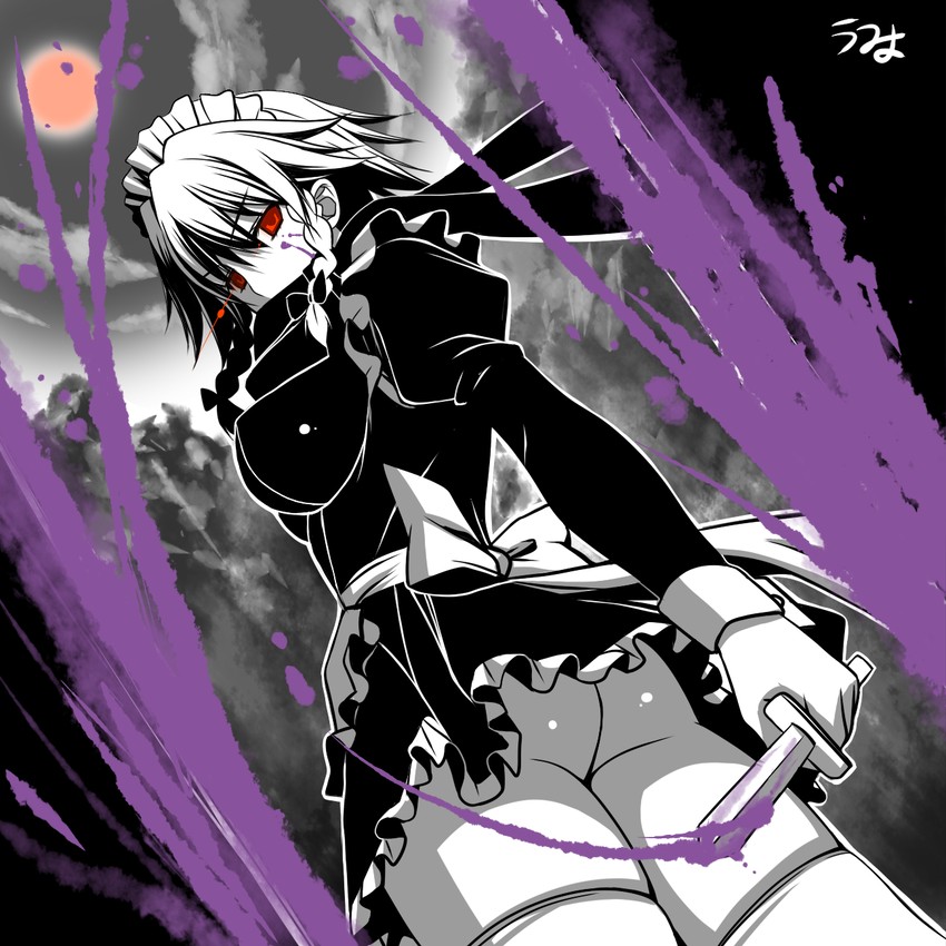 izayoi sakuya (touhou) drawn by umyonge_(lkakeu)