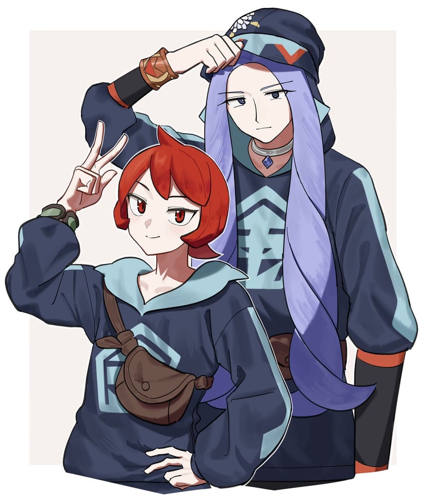 arezu and melli (pokemon and 1 more) drawn by umebosi_nigame