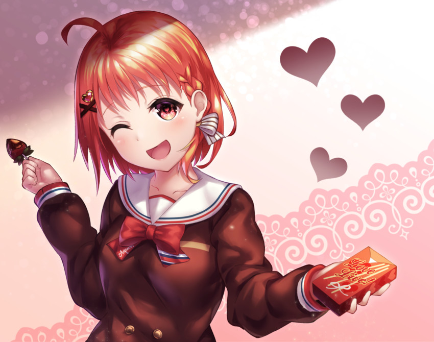 takami chika (love live! and 2 more) drawn by kyouou_ena