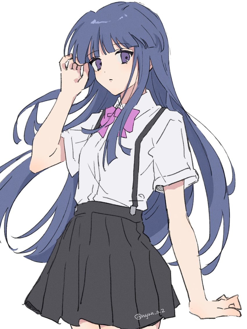 furude rika (higurashi no naku koro ni) drawn by nyan_o2