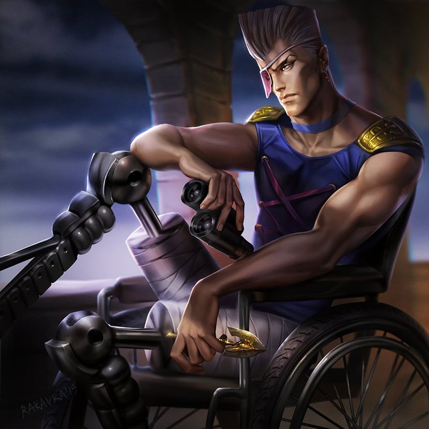 jean pierre polnareff (jojo no kimyou na bouken and 1 more) drawn by rakavka