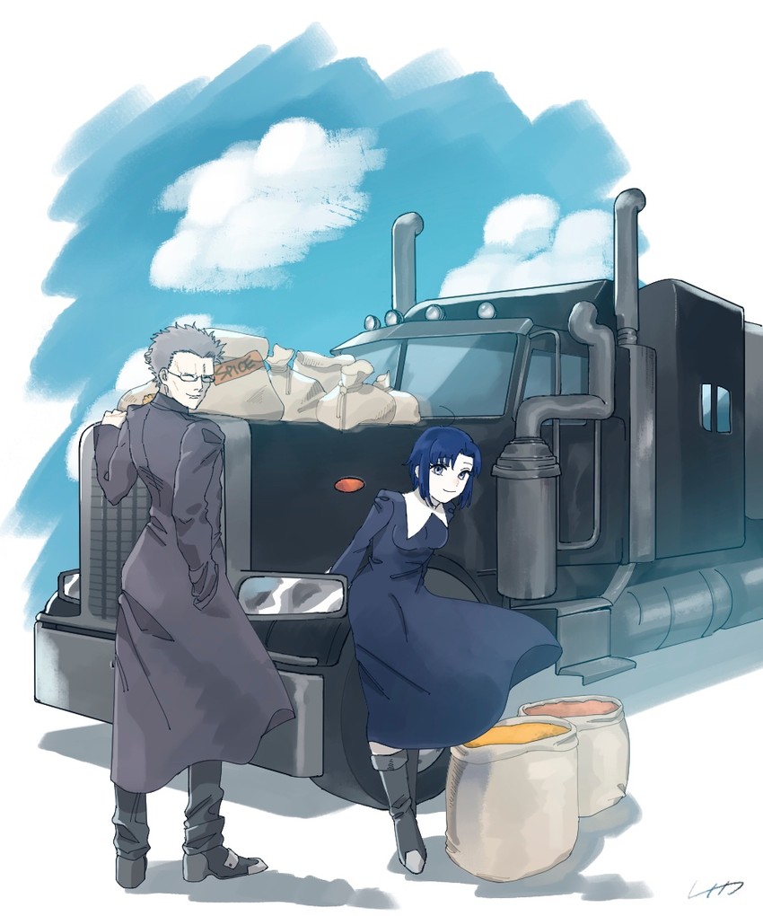 ciel and mister dawn (tsukihime and 1 more) drawn by tm_441