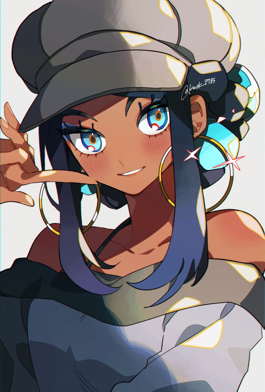 nessa (pokemon and 2 more) drawn by kawasaki_(kwsk_8765)