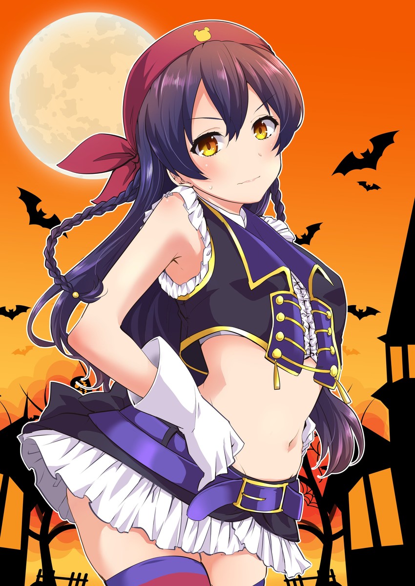 sonoda umi (love live! and 1 more) drawn by miton_(turuyasann) and poruporu