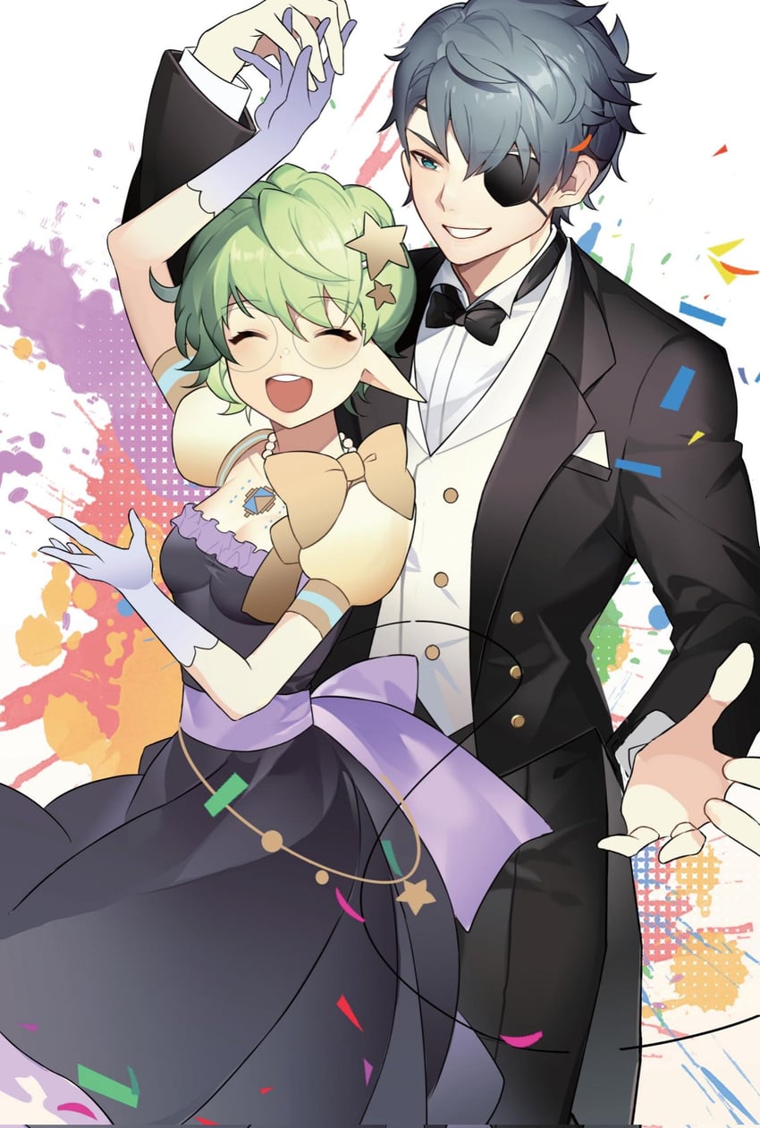 pandoria and zeke von genbu (xenoblade chronicles and 1 more) drawn by toki0830
