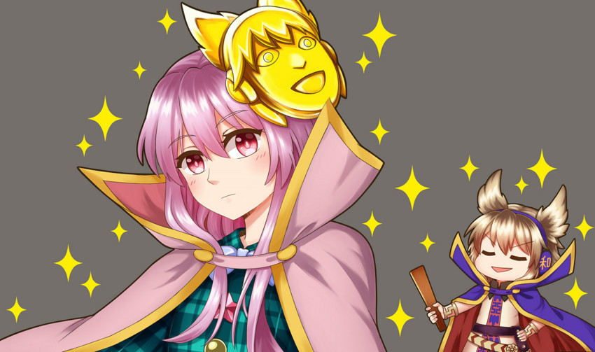 toyosatomimi no miko and hata no kokoro (touhou) drawn by vermeith