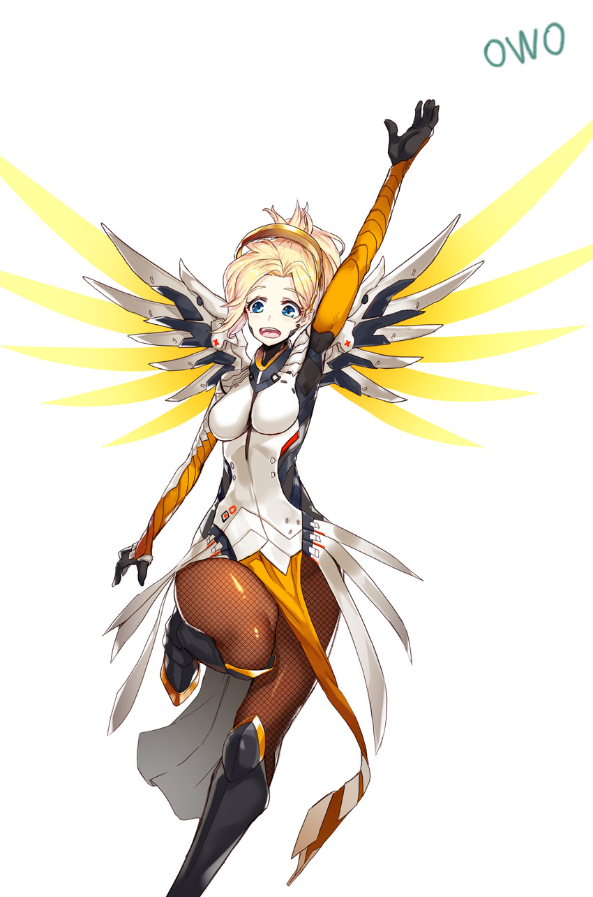 mercy (overwatch and 1 more) drawn by greem_bang