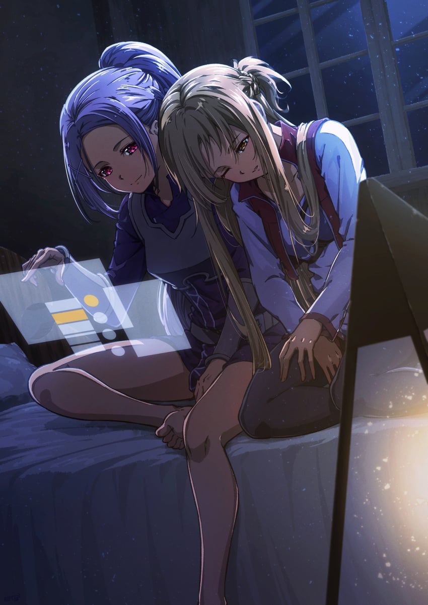 asuna and mito (sword art online and 1 more) drawn by oboro_neko