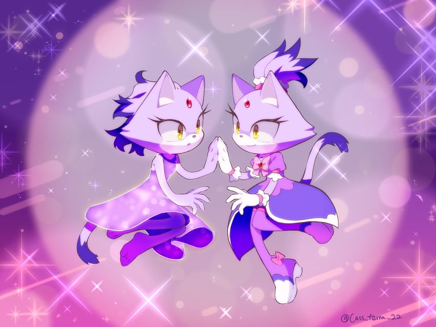 blaze the cat (sonic and 1 more) drawn by cass_terra_22