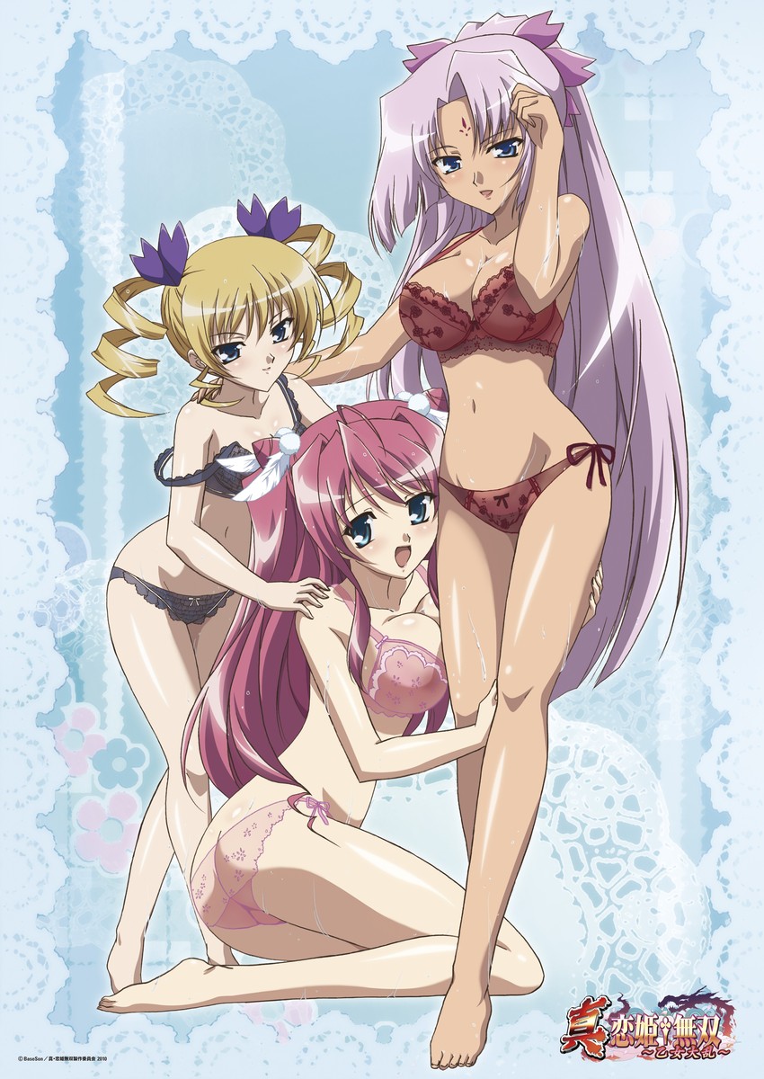 ryuubi, sousou, and sonsaku (koihime musou and 1 more)