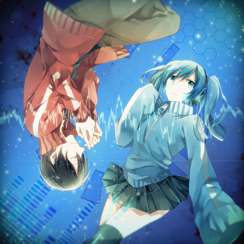 kisaragi shintarou and ene (kagerou project and 1 more) drawn by shiina_maumi