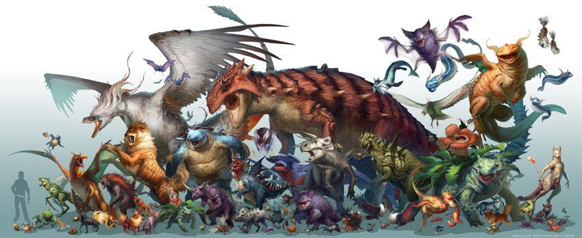 pikachu, eevee, charizard, umbreon, gengar, and 61 more (pokemon) drawn by arvalis