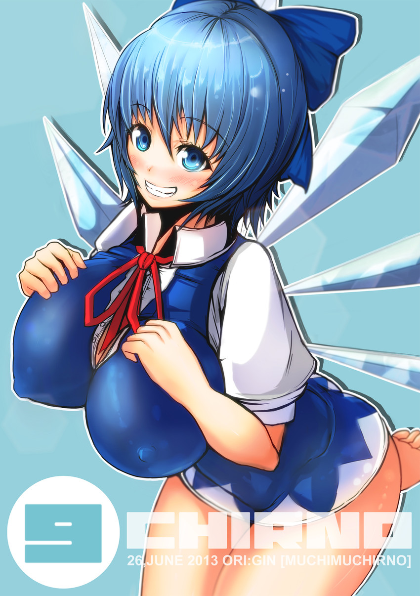 cirno (touhou) drawn by origin_(fefnir_nightload)