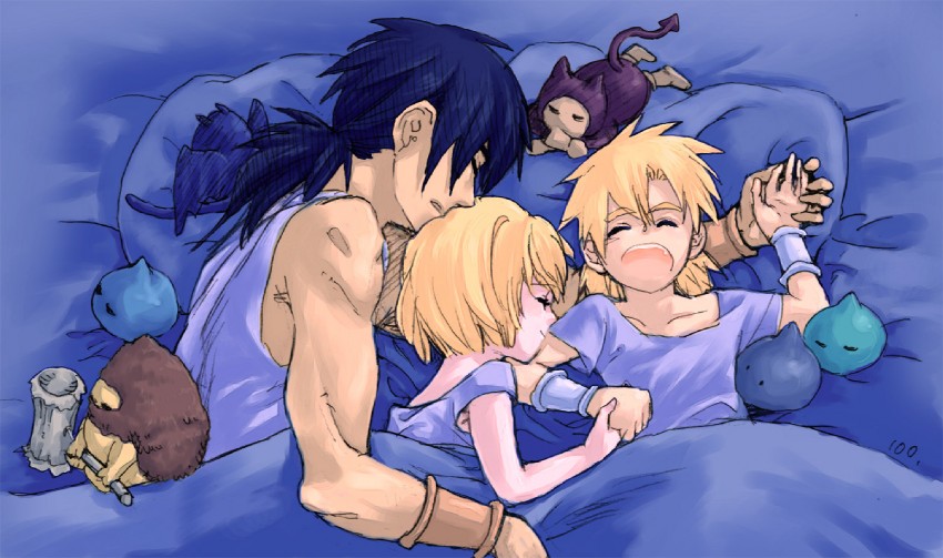 hero, hero's daughter, and hero's son (dragon quest and 1 more) drawn by momo_(gomenne)