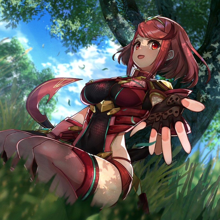 pyra (xenoblade chronicles and 1 more) drawn by nakazou2000