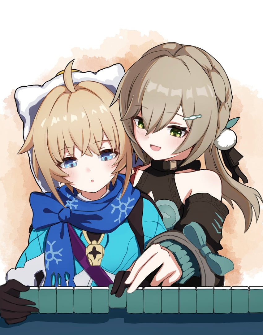 qingque and lynx landau (honkai and 1 more) drawn by user_kzww4282