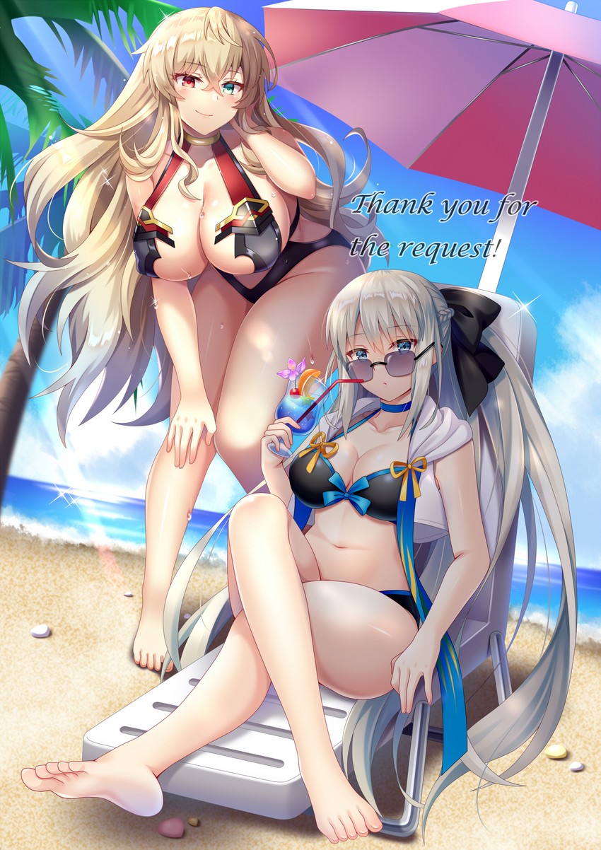 morgan le fay and barghest (fate and 1 more) drawn by suzumia_(daydream)