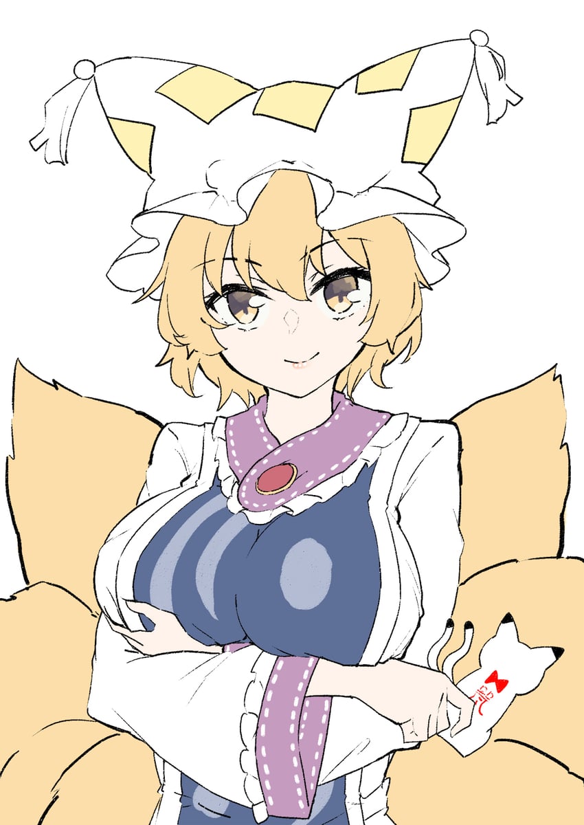 yakumo ran (touhou and 2 more) drawn by deetamu
