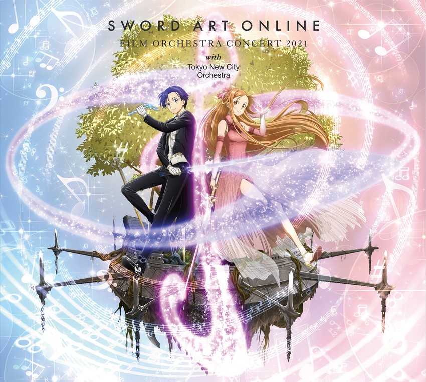 asuna and kirito (sword art online and 2 more) drawn by suzuki_gou