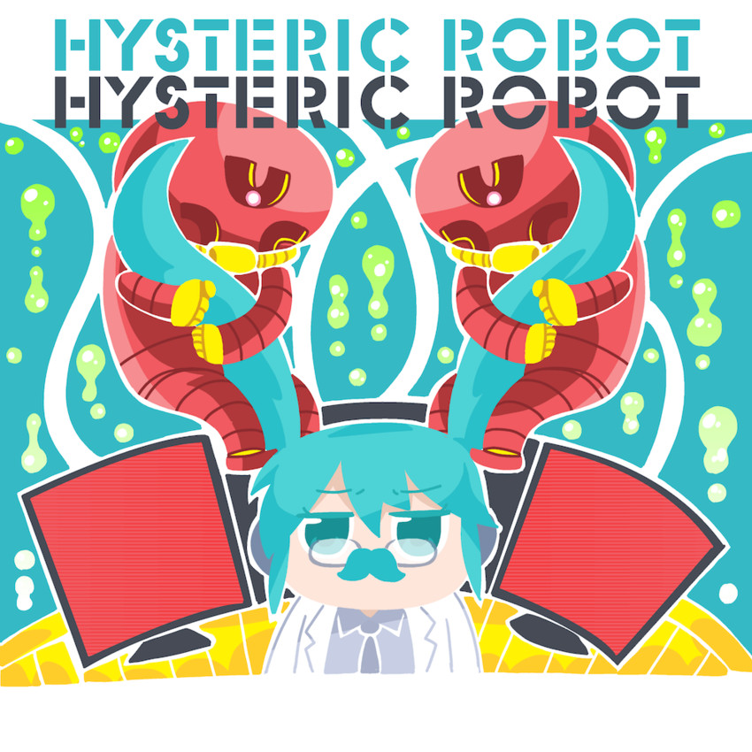 hatsune miku (vocaloid and 1 more) drawn by bkub