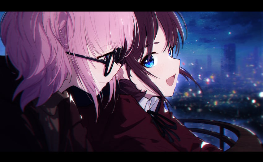 iseri nina and hina (girls band cry) drawn by yun_cao_bing