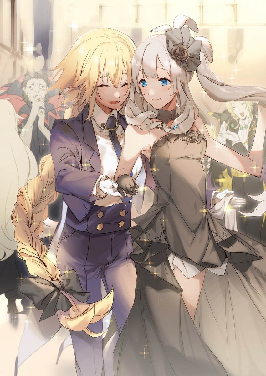 jeanne d'arc, marie antoinette, gilles de rais, and wolfgang amadeus mozart (fate and 1 more) drawn by no-kan