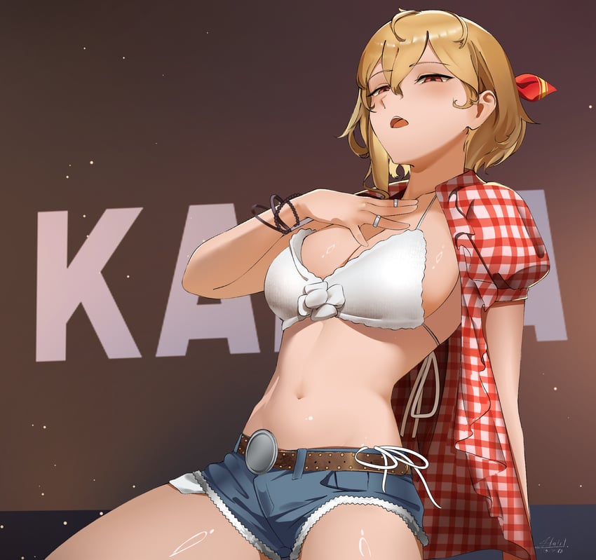kaela kovalskia and kwon eun-bi (hololive and 1 more) drawn by aou13093