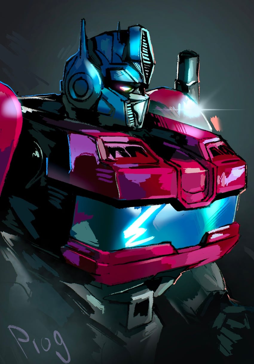 optimus prime (transformers and 1 more) drawn by prog_ares