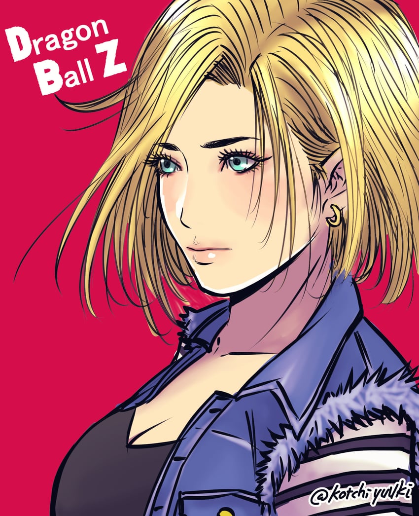 android 18 (dragon ball and 1 more) drawn by kotchi_yuuki