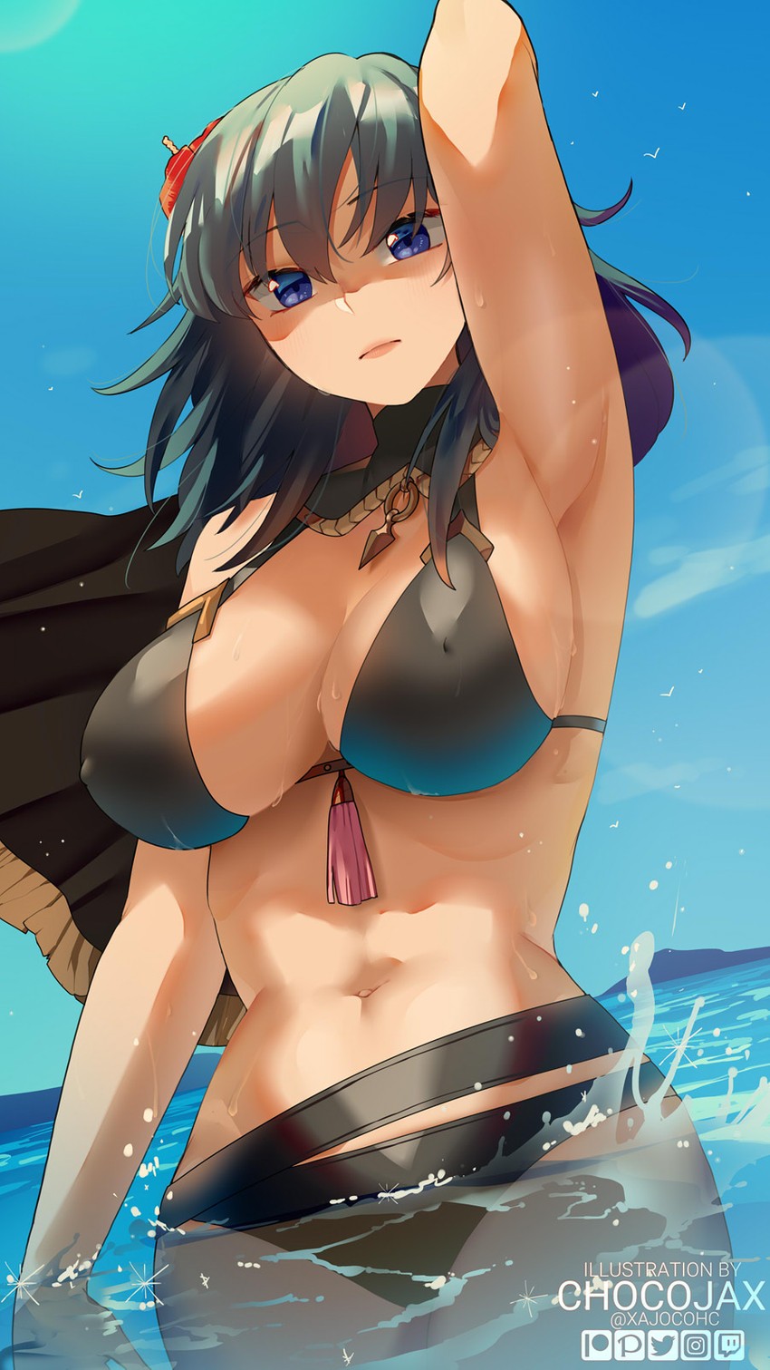 female byleth (fire emblem and 2 more) drawn by chocojax