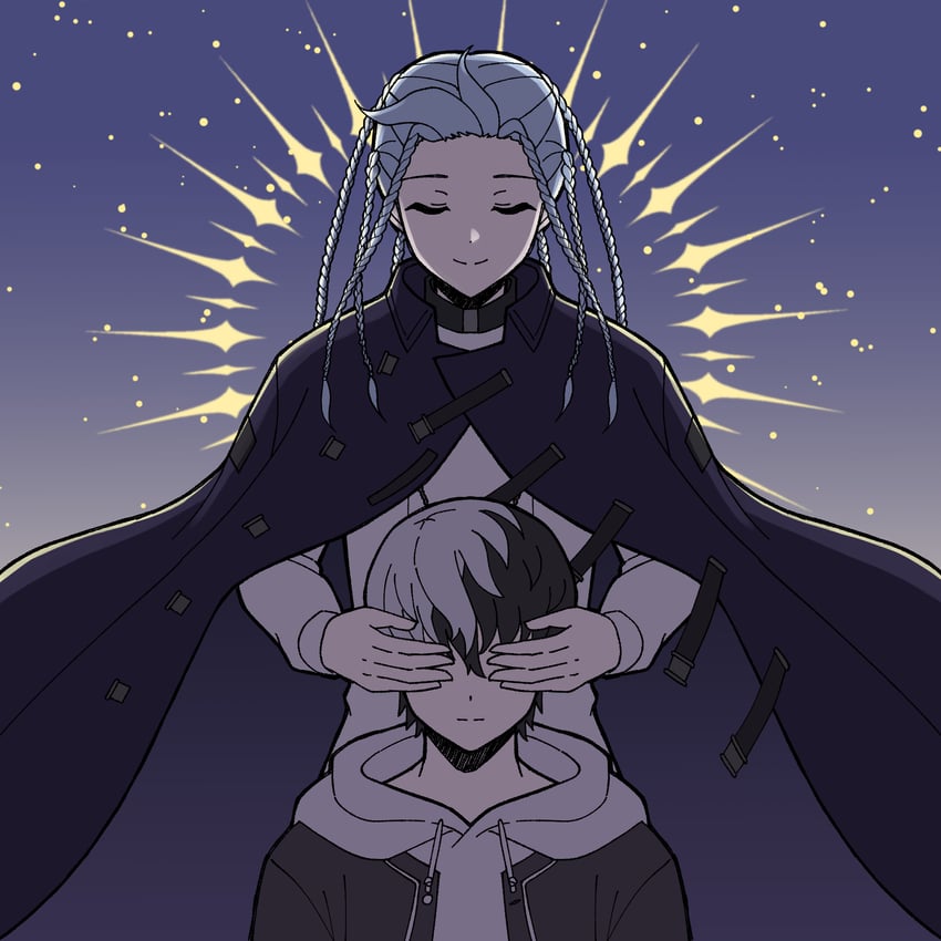 kuronaka yo and zero (tribe nine) drawn by popopo_t9