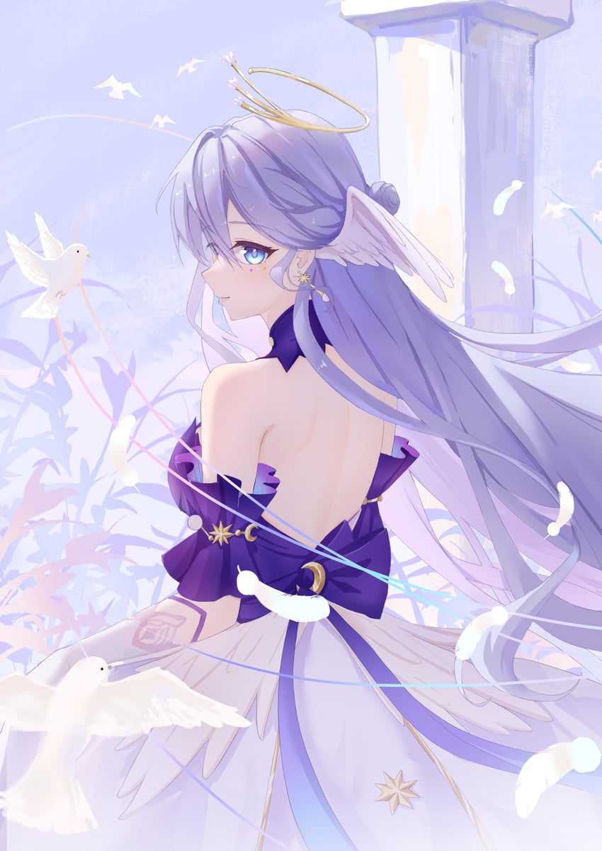 robin (honkai and 1 more) drawn by yiqi_kancho