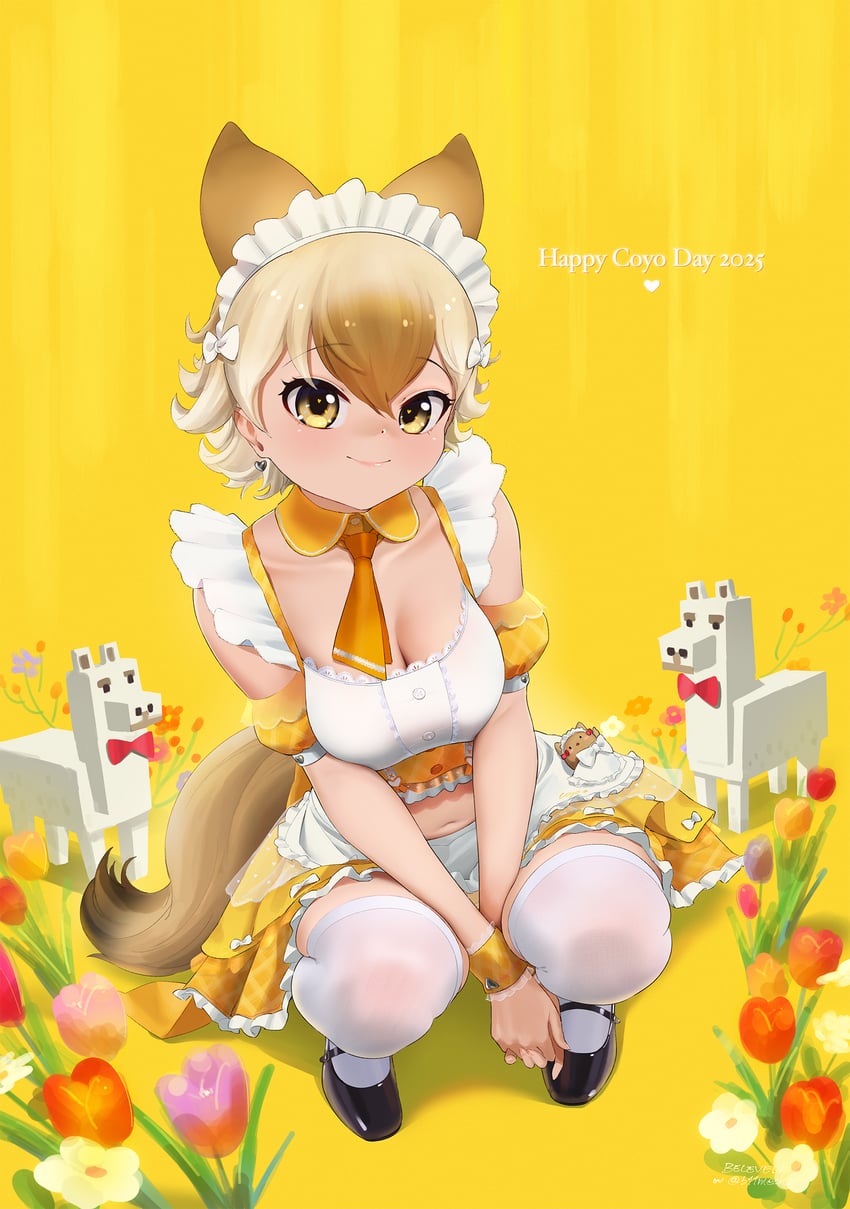 coyote and llama (kemono friends and 2 more) drawn by beleven