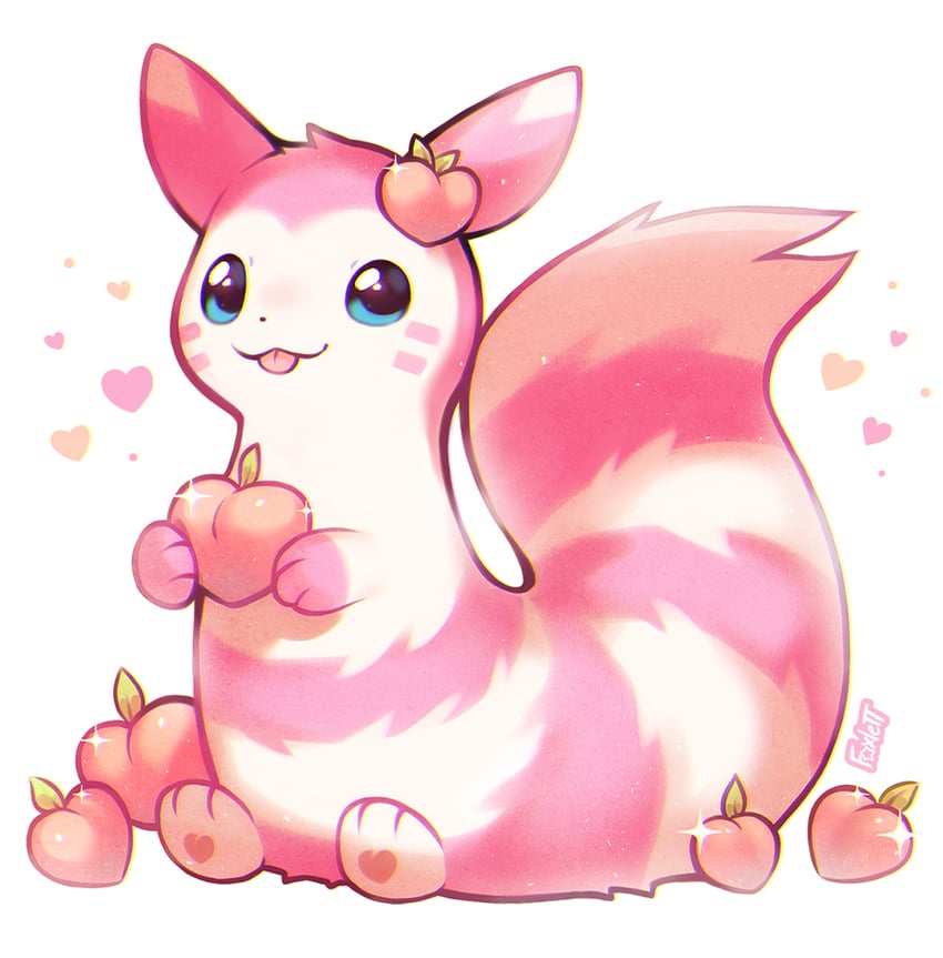 furret and momoko (original and 1 more) drawn by foxlett