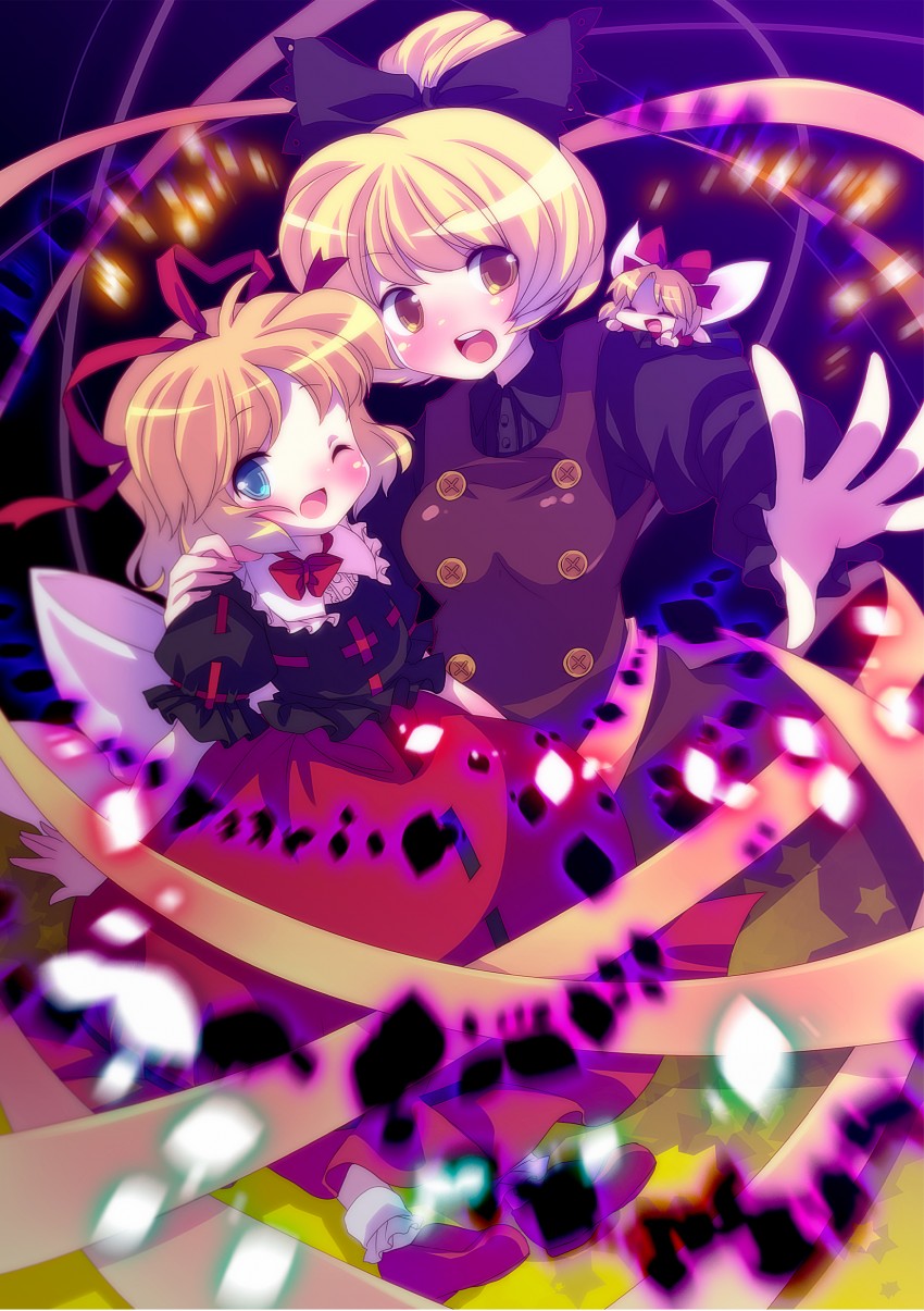 kurodani yamame, medicine melancholy, and su-san (touhou) drawn by amo_(shibu3)