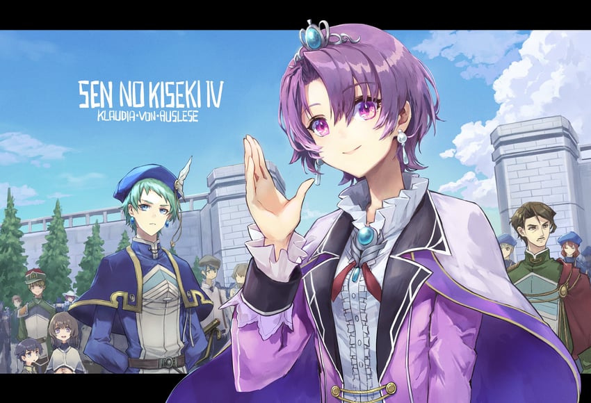kloe rinz, julia schwarz, and cassius bright (eiyuu densetsu and 3 more) drawn by irise_ryouji
