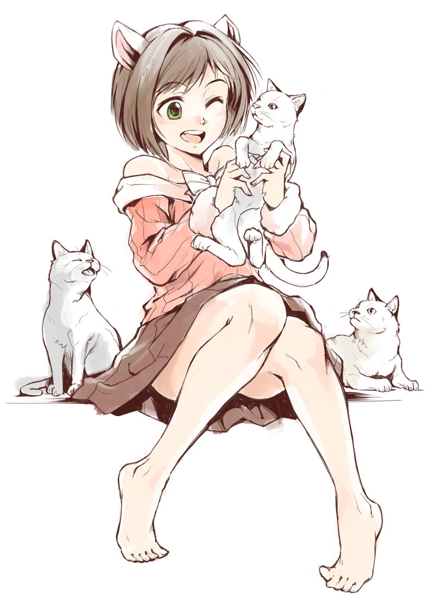 maekawa miku (idolmaster and 1 more) drawn by 205str