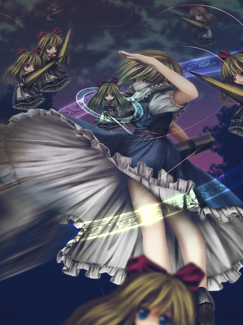alice margatroid and shanghai doll (touhou) drawn by niwatori_takeshi