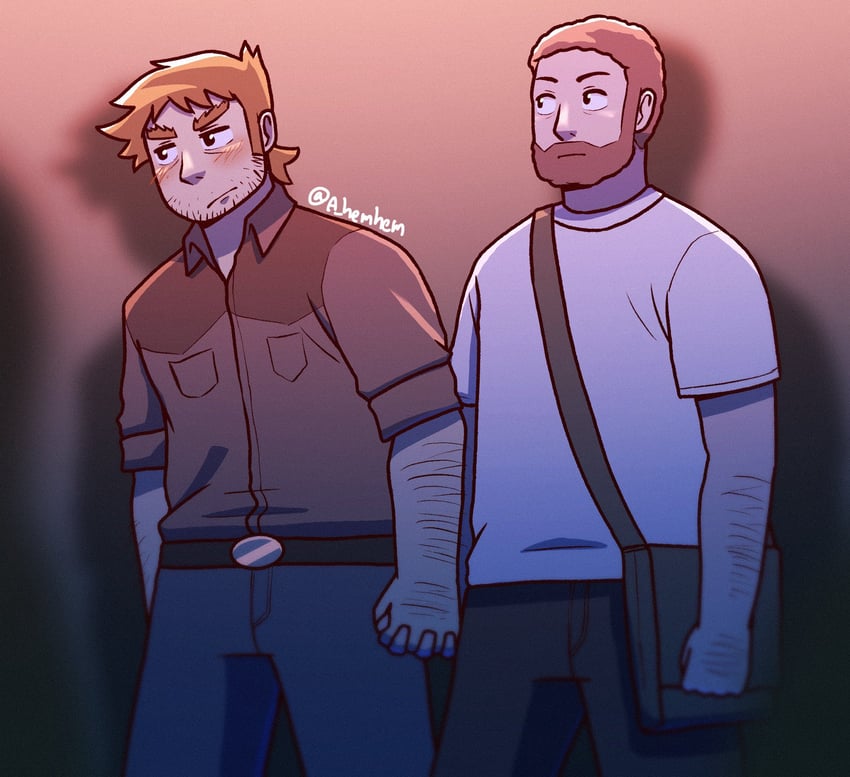 stephen stills and joseph (scott pilgrim) drawn by a_hemhem
