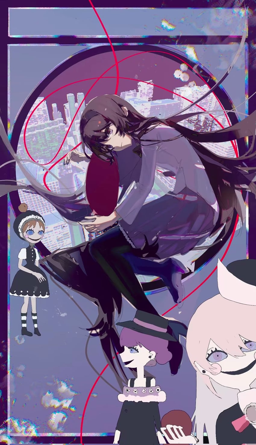 akemi homura and clara dolls (mahou shoujo madoka magica) drawn by ainimo5