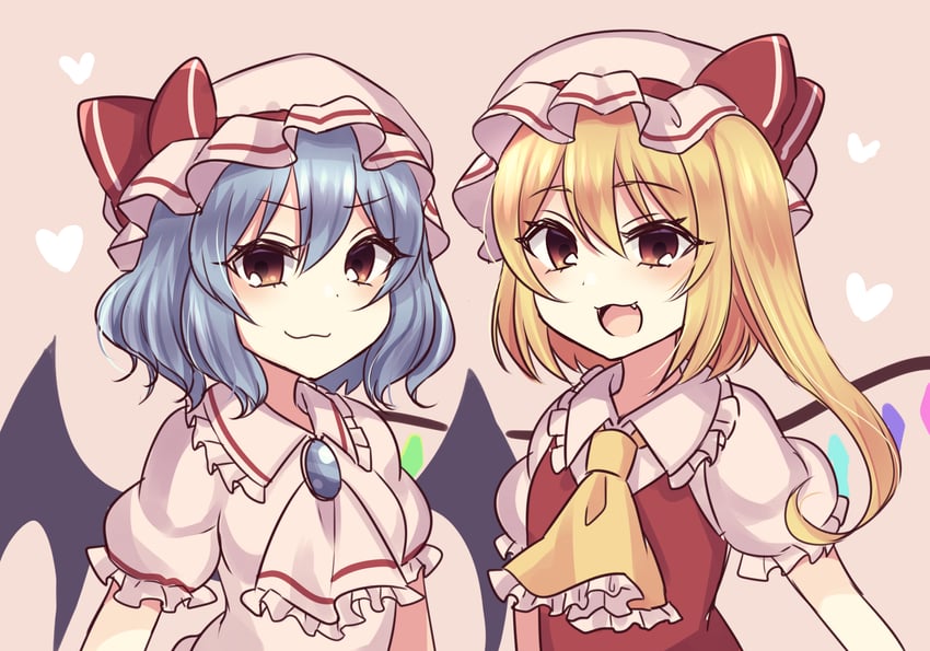 remilia scarlet and flandre scarlet (touhou) drawn by subaru_(subachoco)