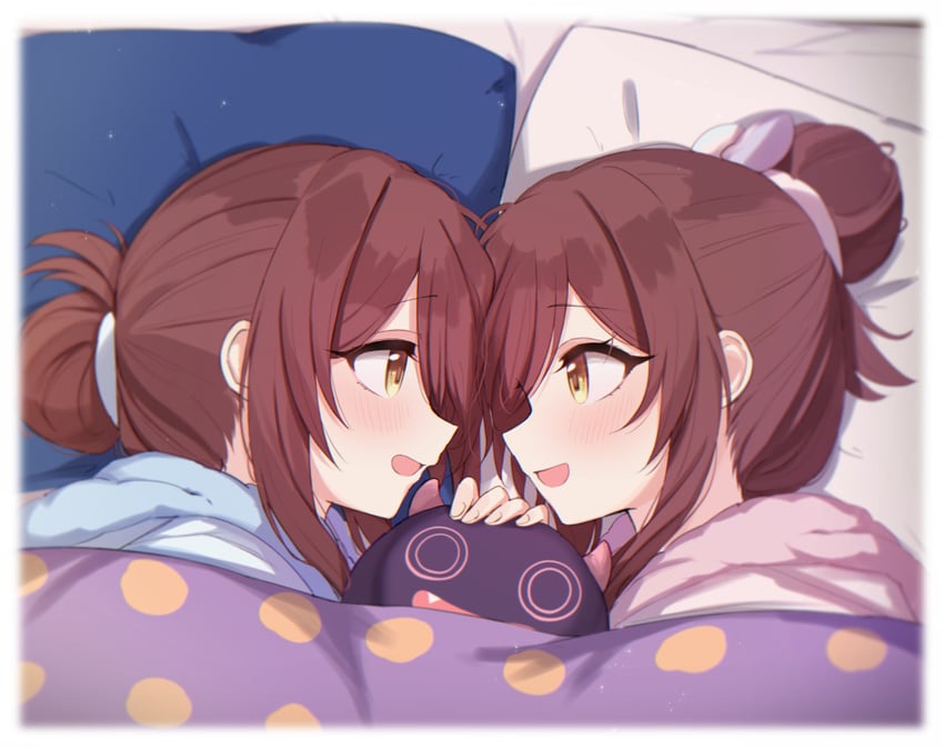 osaki amana, osaki tenka, and debi tarou (idolmaster and 1 more) drawn by arakumachikano