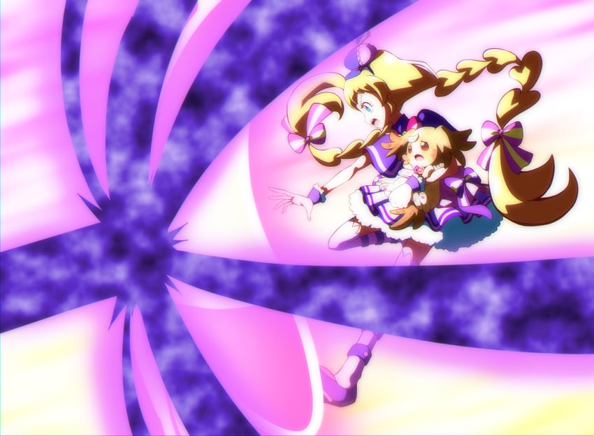 inukai komugi, inukai iroha, and cure friendy (precure and 1 more) drawn by @est@