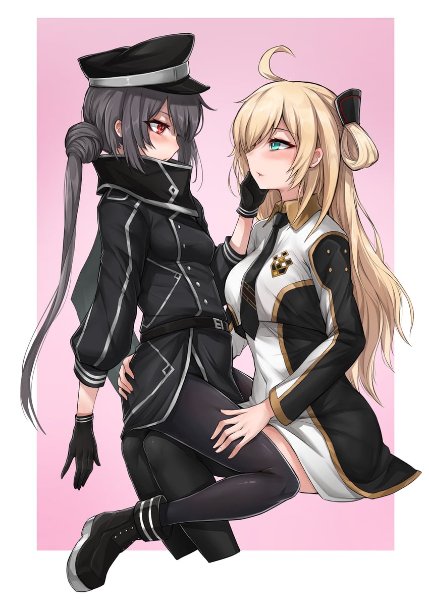 sky striker ace - raye and sky striker ace - roze (yu-gi-oh!) drawn by 4prilfoo