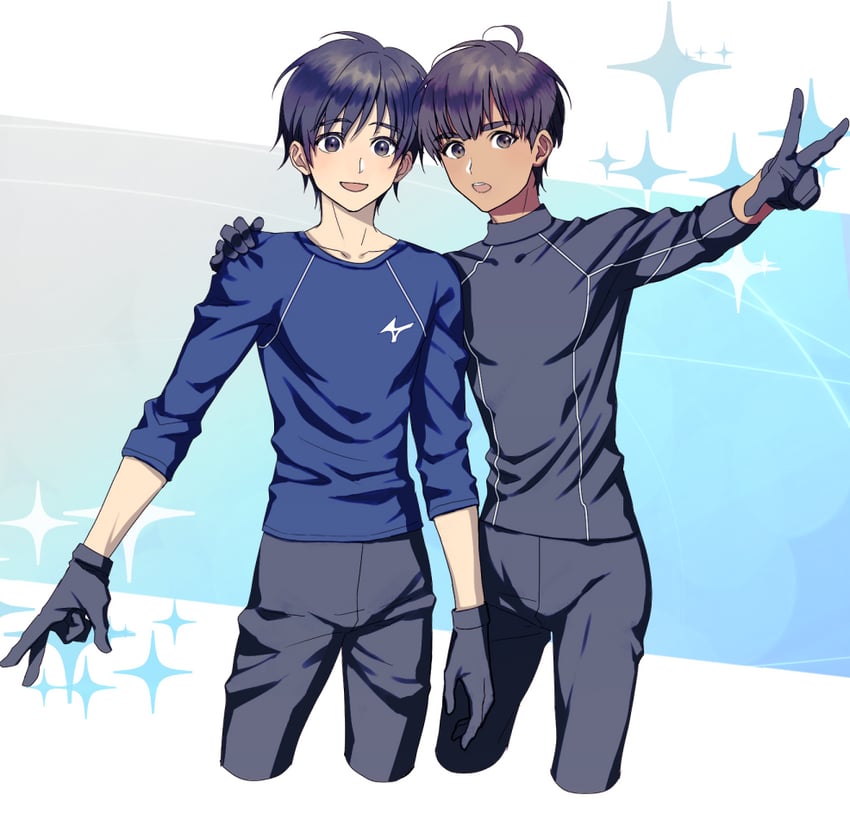 katsuki yuuri and phichit chulanont (yuri!!! on ice) drawn by vze6277