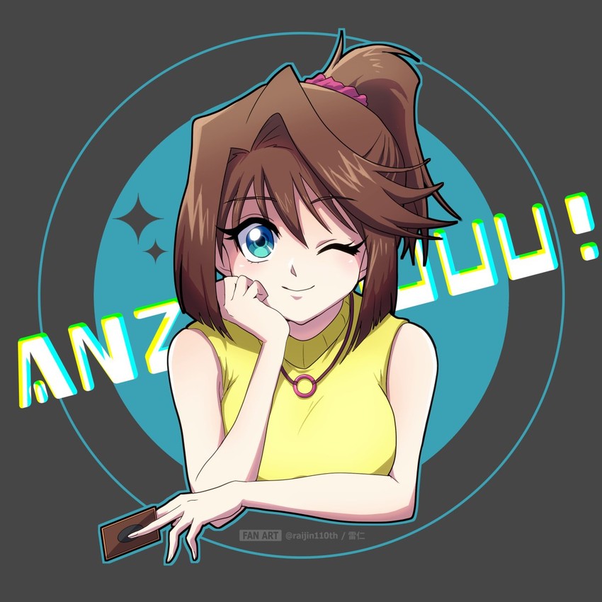mazaki anzu (yu-gi-oh! and 1 more) drawn by raijin-bh