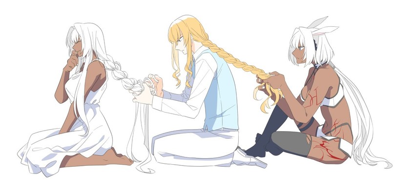 caenis and kirschtaria wodime (fate and 1 more) drawn by nakatani_(naka6130)