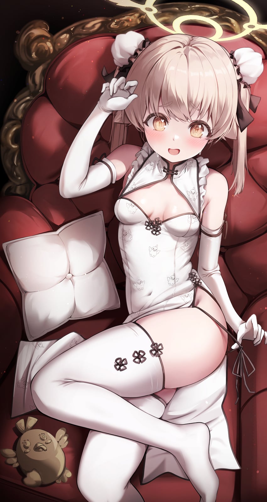 hifumi and peroro (blue archive) drawn by hooming_illust