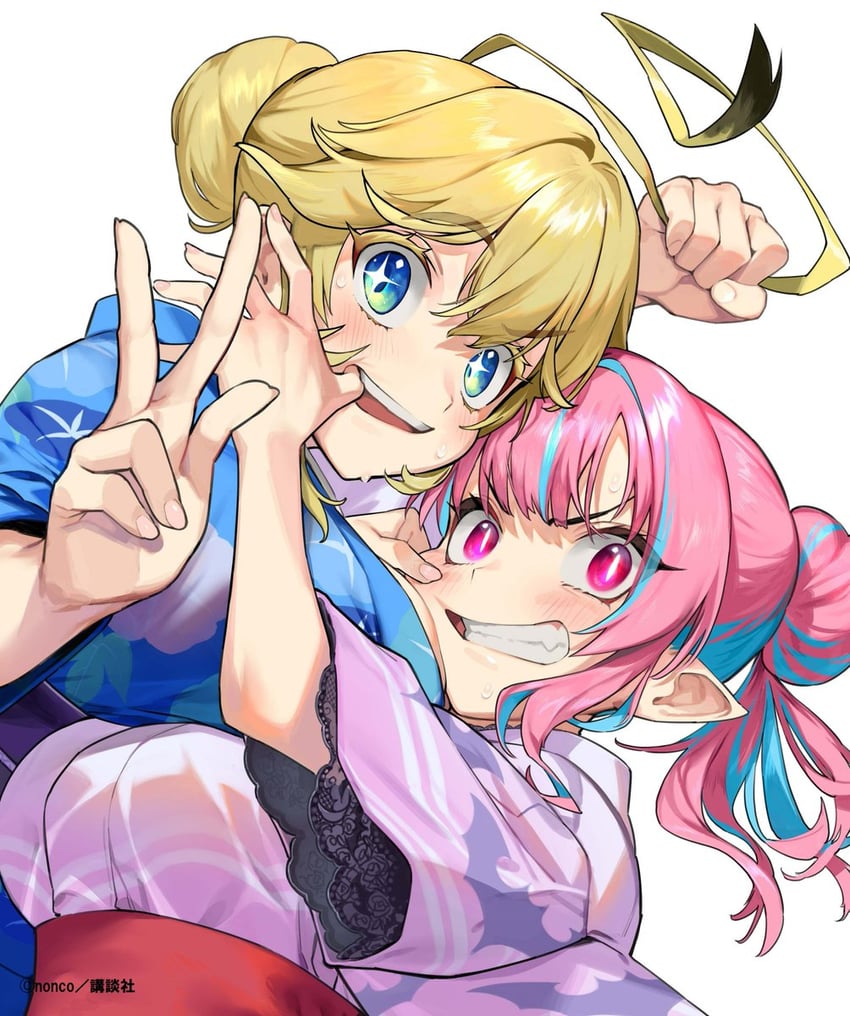 kanan and jeanne (kanan-sama wa akumade choroi) drawn by nonco